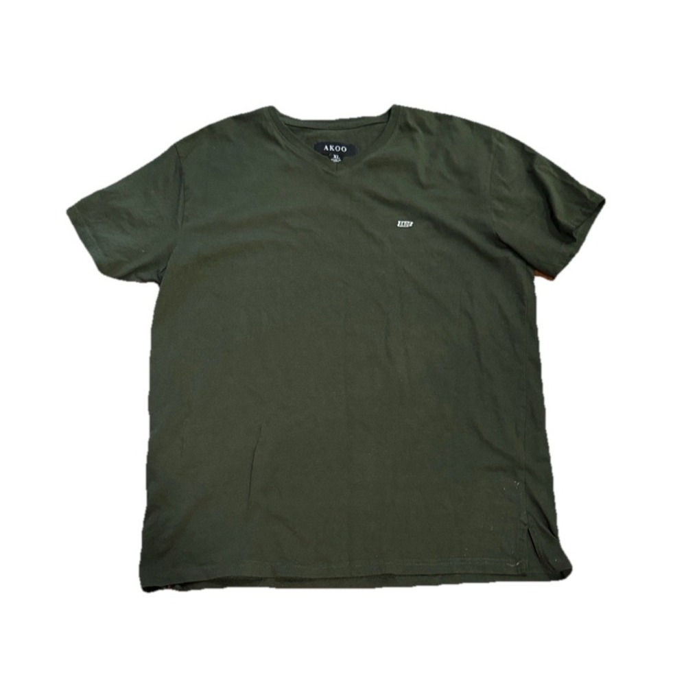 Akoo Men's T-Shirt Size Hunter‎ Green Size XL Short Sleeve Streetwear